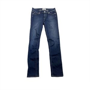 Paige Jeans Skyline Skinny Maggie Dark Wash Designer Casual Denim Jeans Size 26
